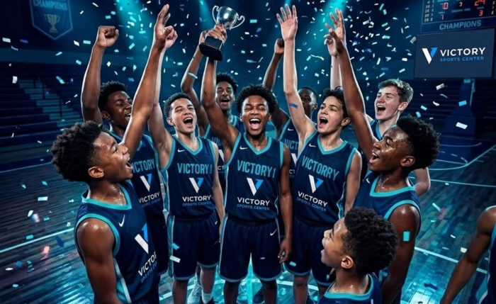 High action professional basketball match-image